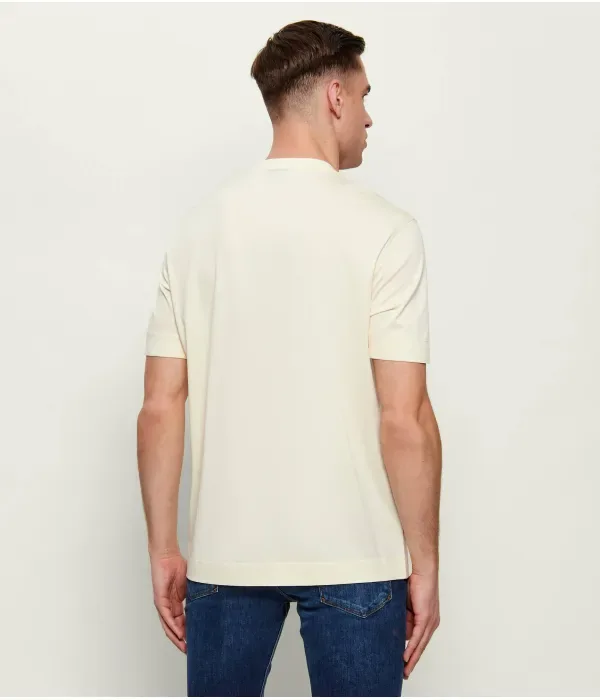 Футболка regular fit Emporio Armani, кремовый — фото 3