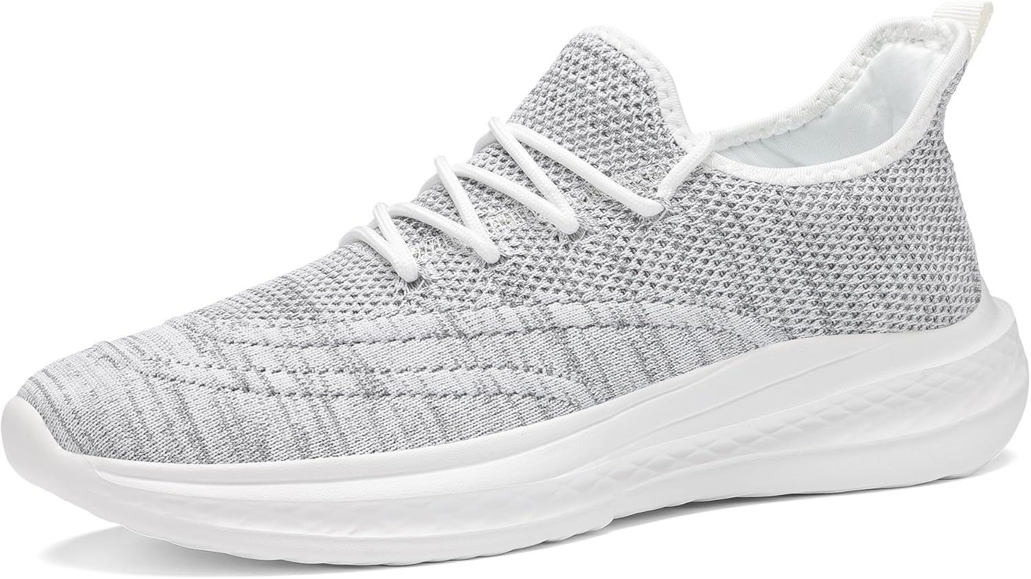 

Мужские кроссовки VAMJAM для бега, слипоны для ходьбы, противоскользящие, легкие, для тренировок, дышащие спортивные кроссовки с модной сеткой, серый