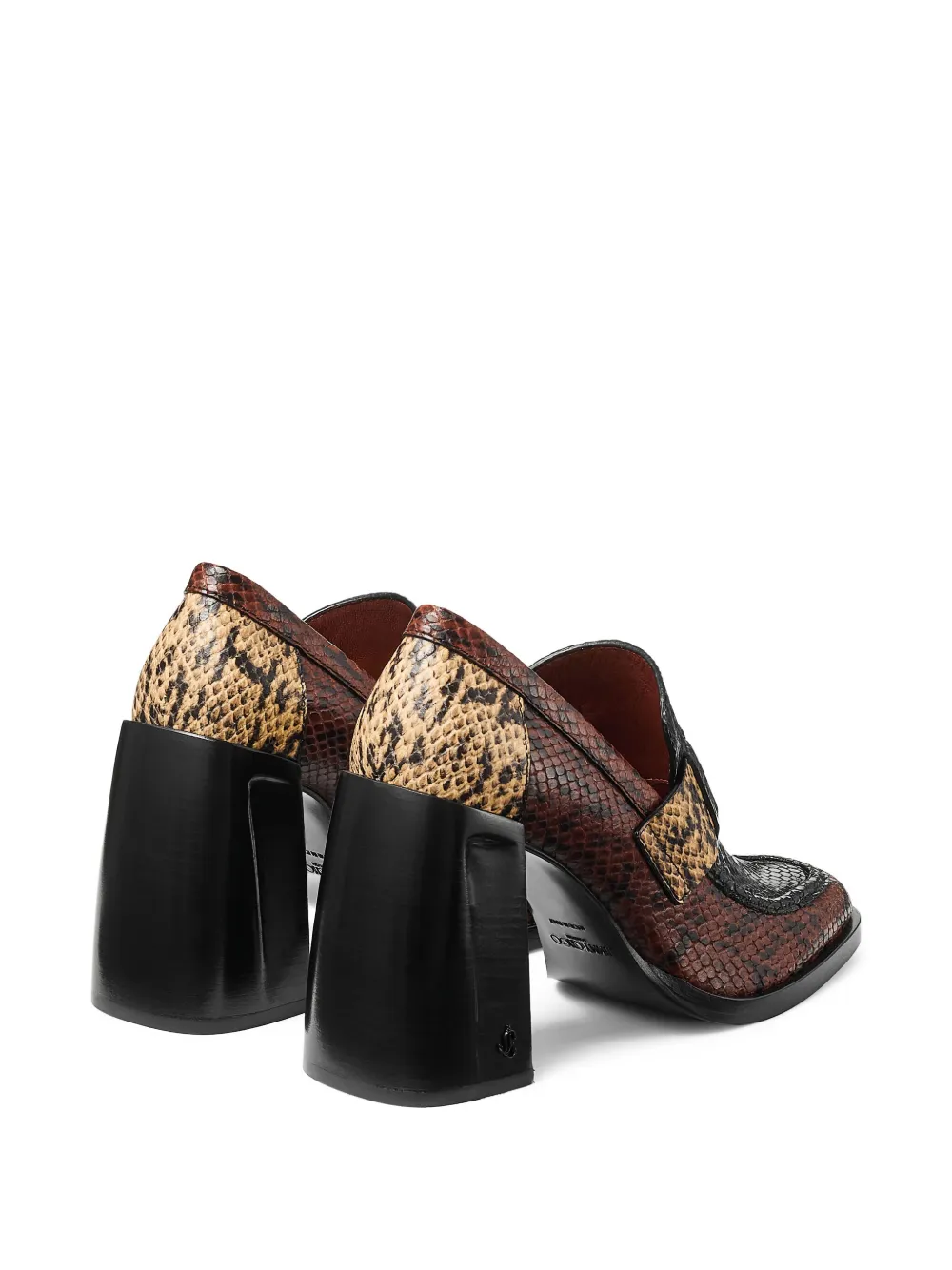 Туфли Tylor 80 на блочном каблуке JIMMY CHOO, коричневый — фото 3