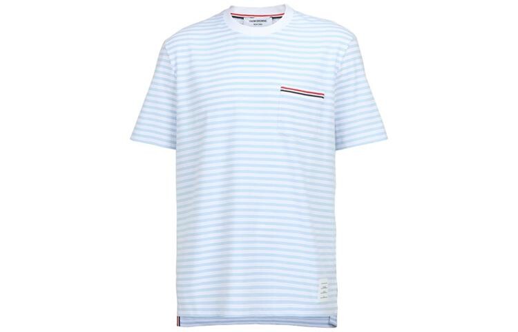 

Футболка с круглым вырезом в полоску Thom Browne, цвет color