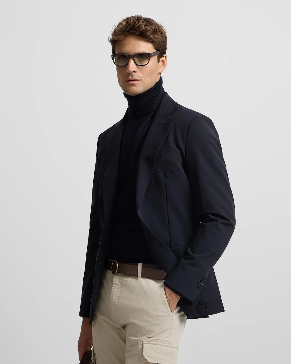 

Мужской технический пиджак темно-синего цвета Silbon