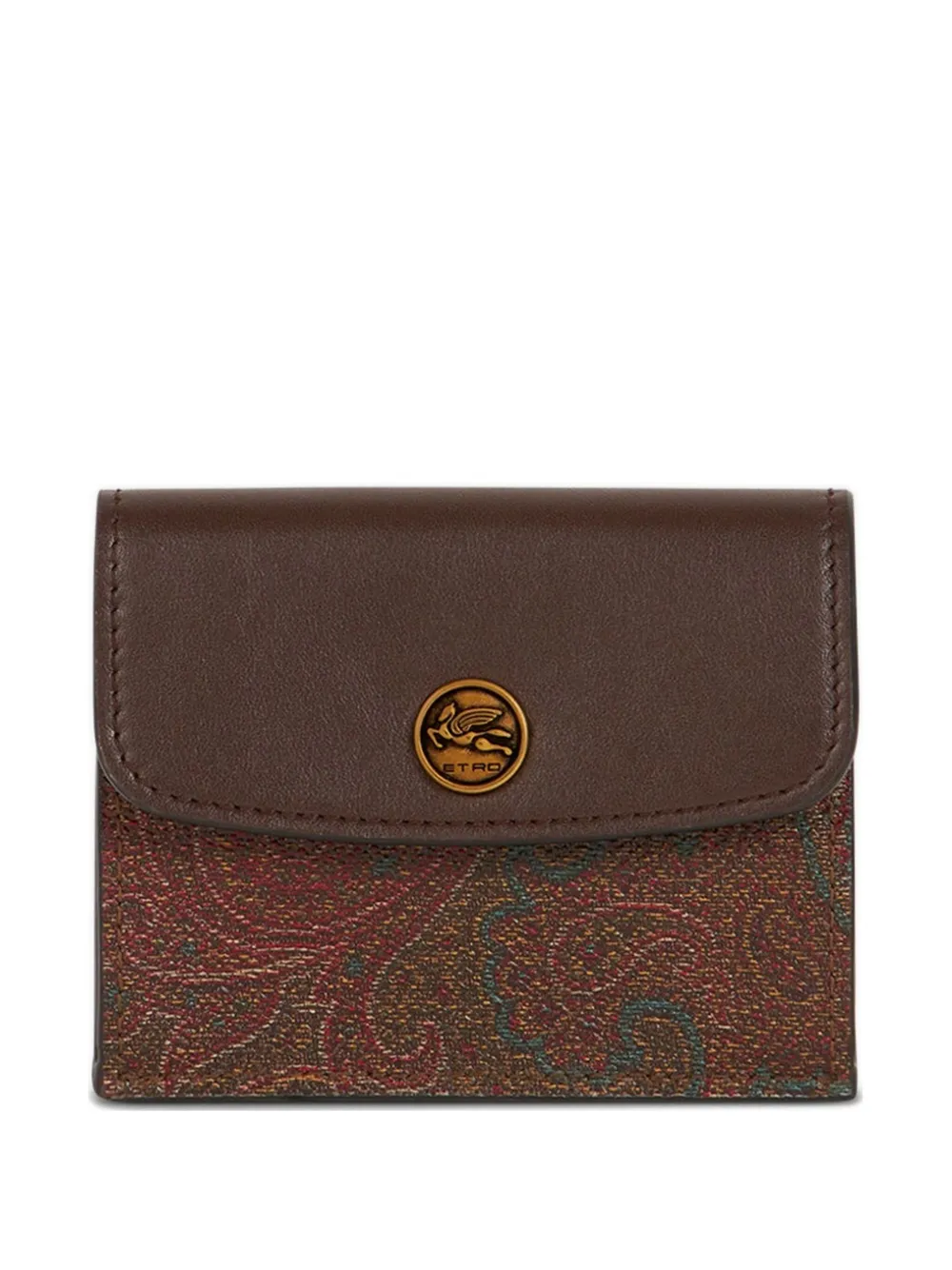 

Кардхолдер с узором пейсли ETRO, коричневый