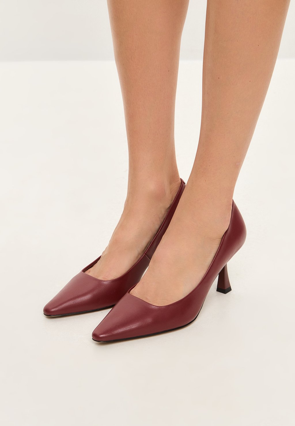 Классические туфли на каблуке STILETTO Cesare Gaspari, бургундия — фото 3