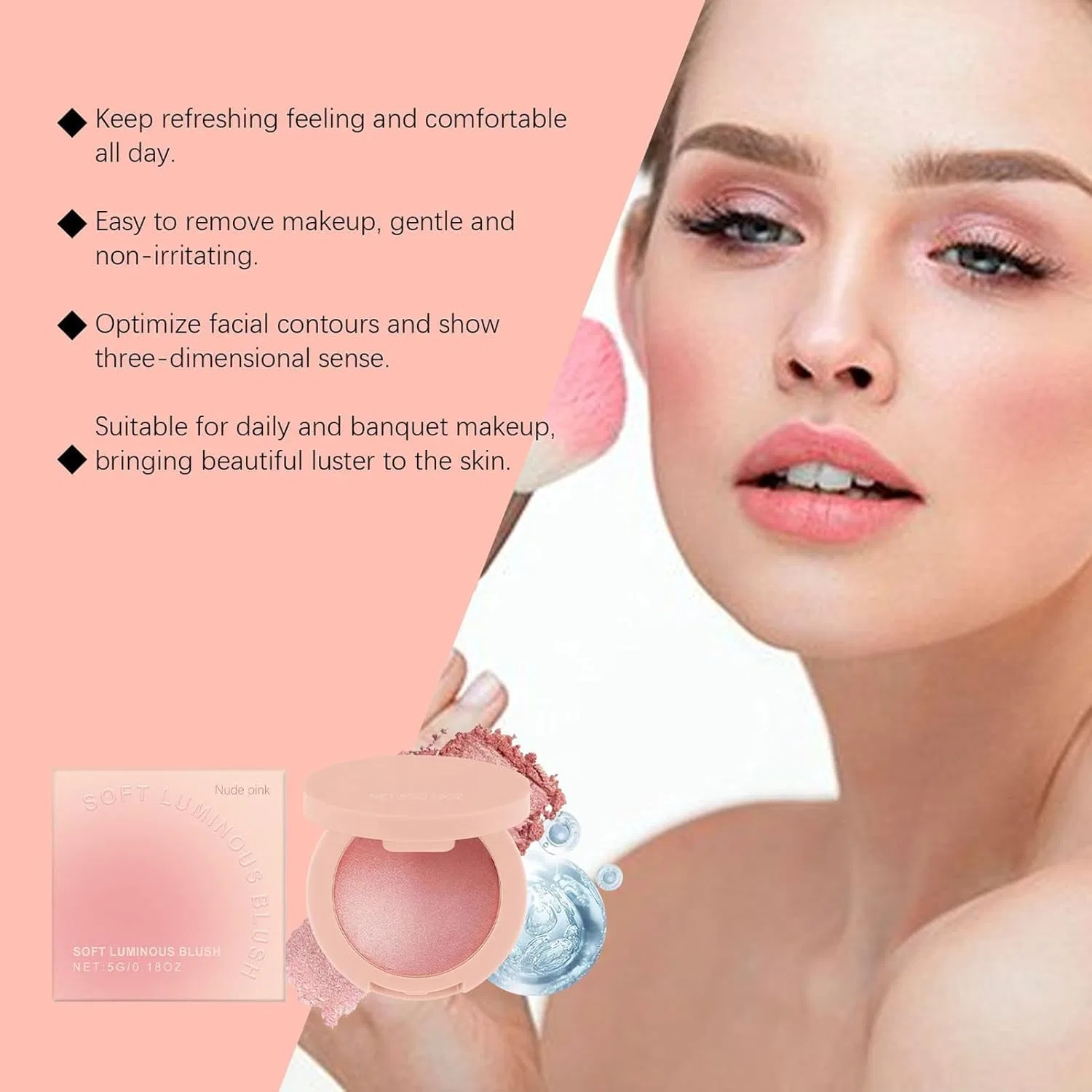 Румяна для щек Nude Pink — фото 3