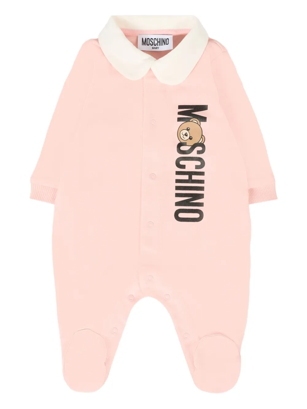 

Пижама с логотипом Moschino Kids, розовый