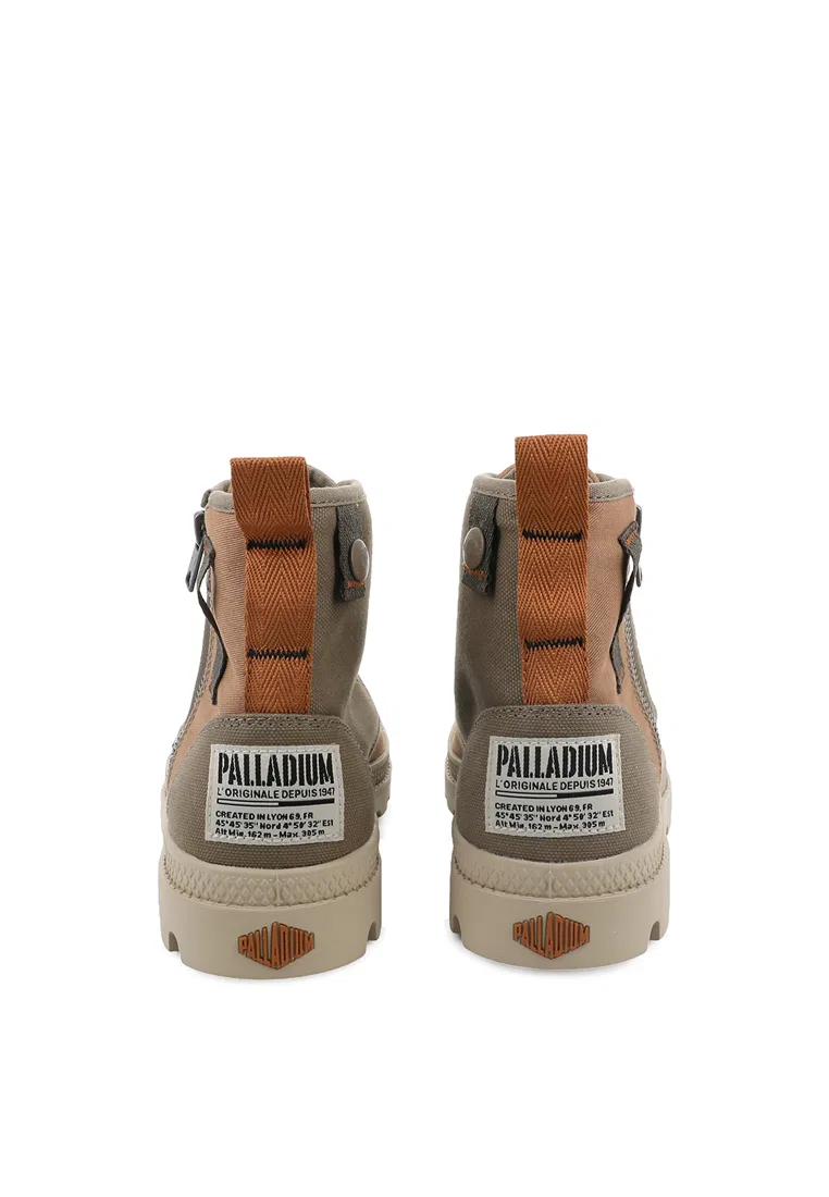 Мужские ботинки Pampa Detroit Zip, высокие, на молнии, Puma Palladium, темно-зеленый/коричневый — фото 4