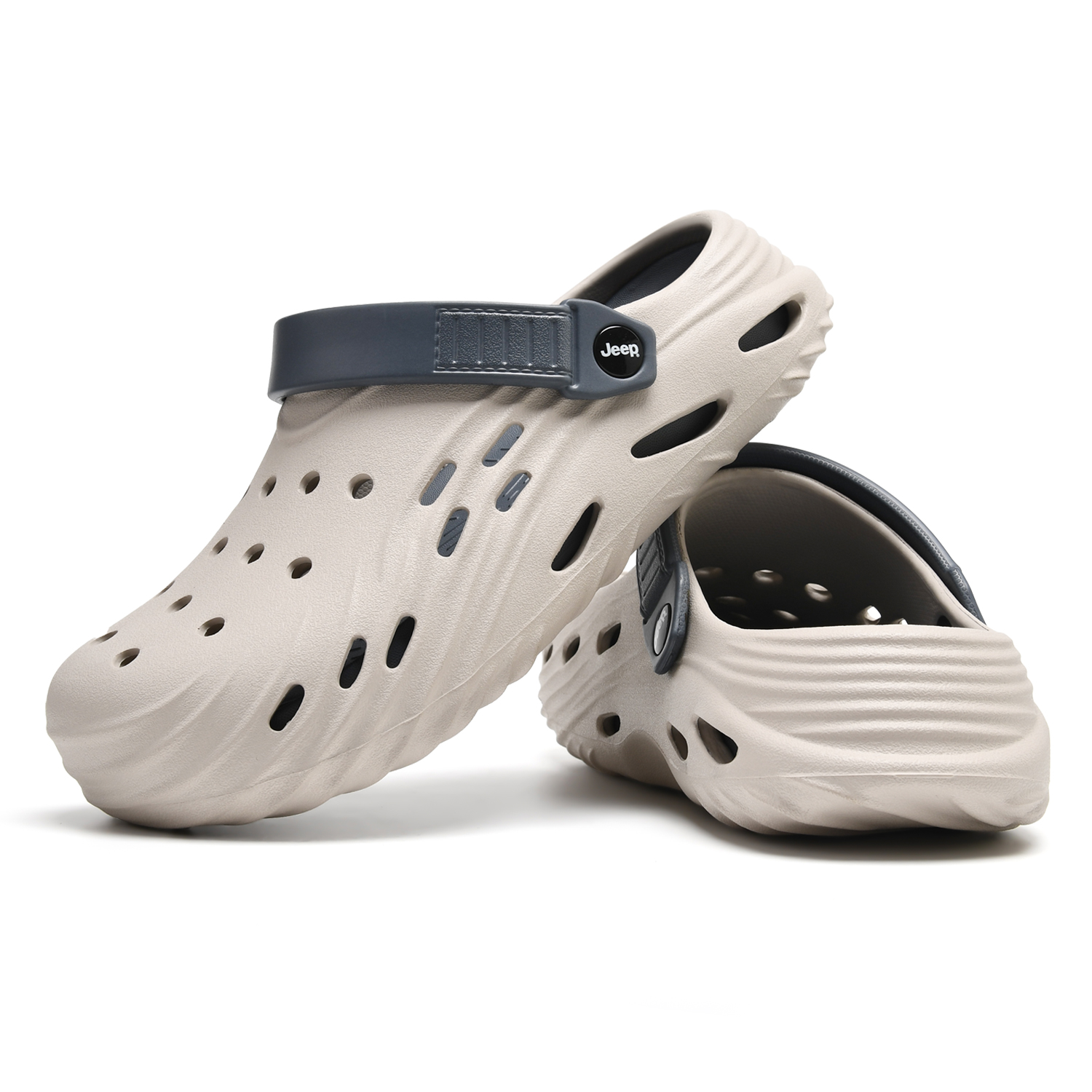 Jeep EVA Clogs мужские цвета khaki gray blue — фото 3