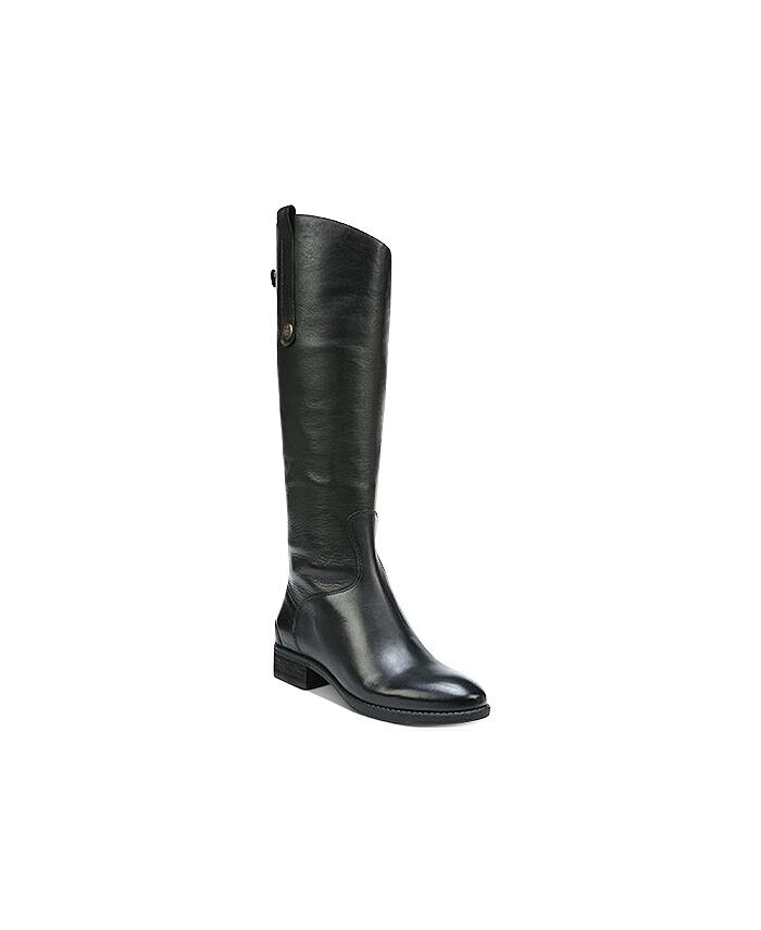 

Кожаные сапоги Penny Wide до икры для верховой езды Sam Edelman, черный