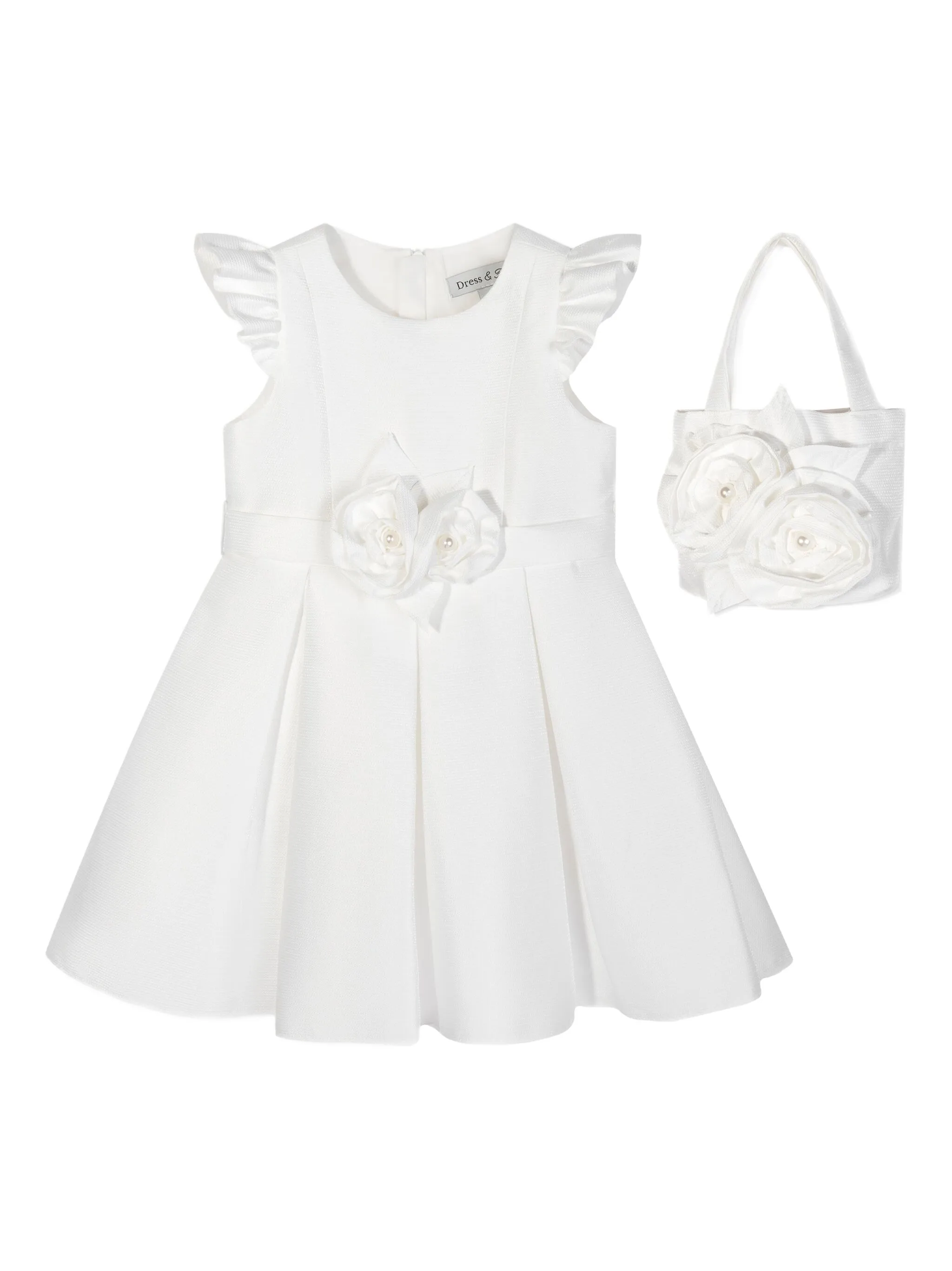 Декорированное платье с оборками Dress & Fleur, белый — фото 4