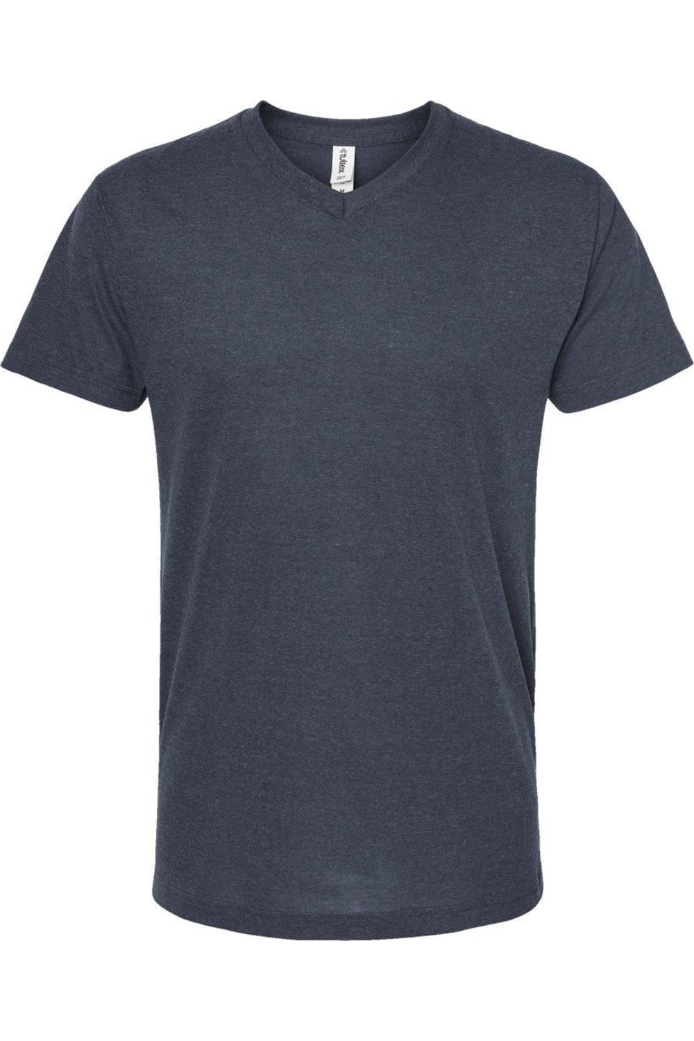 

Футболка унисекс Tultex Poly-Rich с V-образным вырезом, цвет heather navy