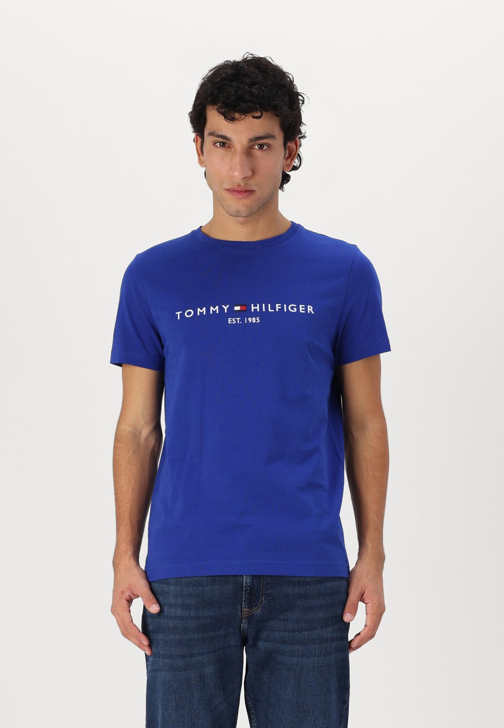 

Футболка с принтом LOGO TEE Tommy Hilfiger, темно-синий