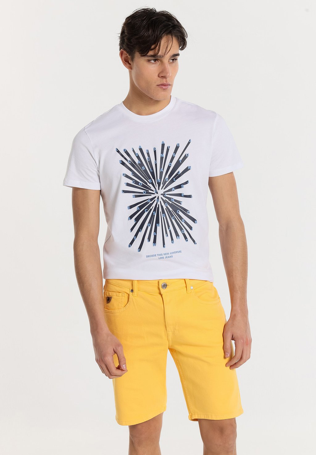 

Джинсовые шорты 5 POCKET BERMUDA - MITTLERE PASSFORM GRÖSSE IN INCHES LOIS Jeans, желтый