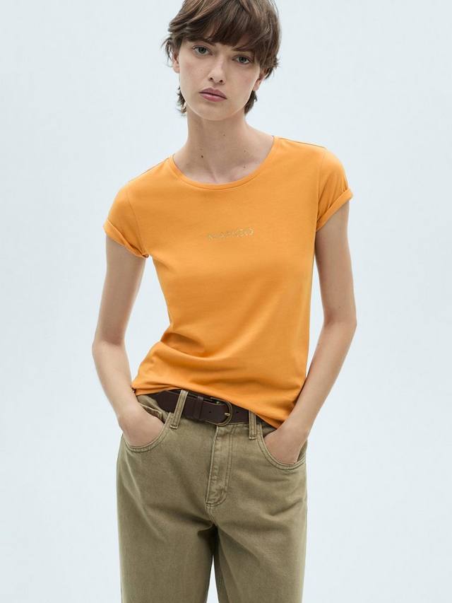 

Футболка с логотипом Mango, желтый