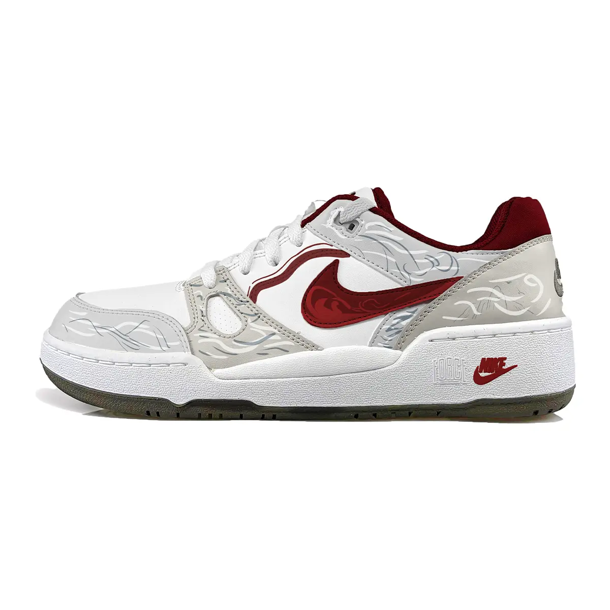 

Full Force Low Auspicious Clouds Flame Low top скейтборд обувь мужские Nike, красный