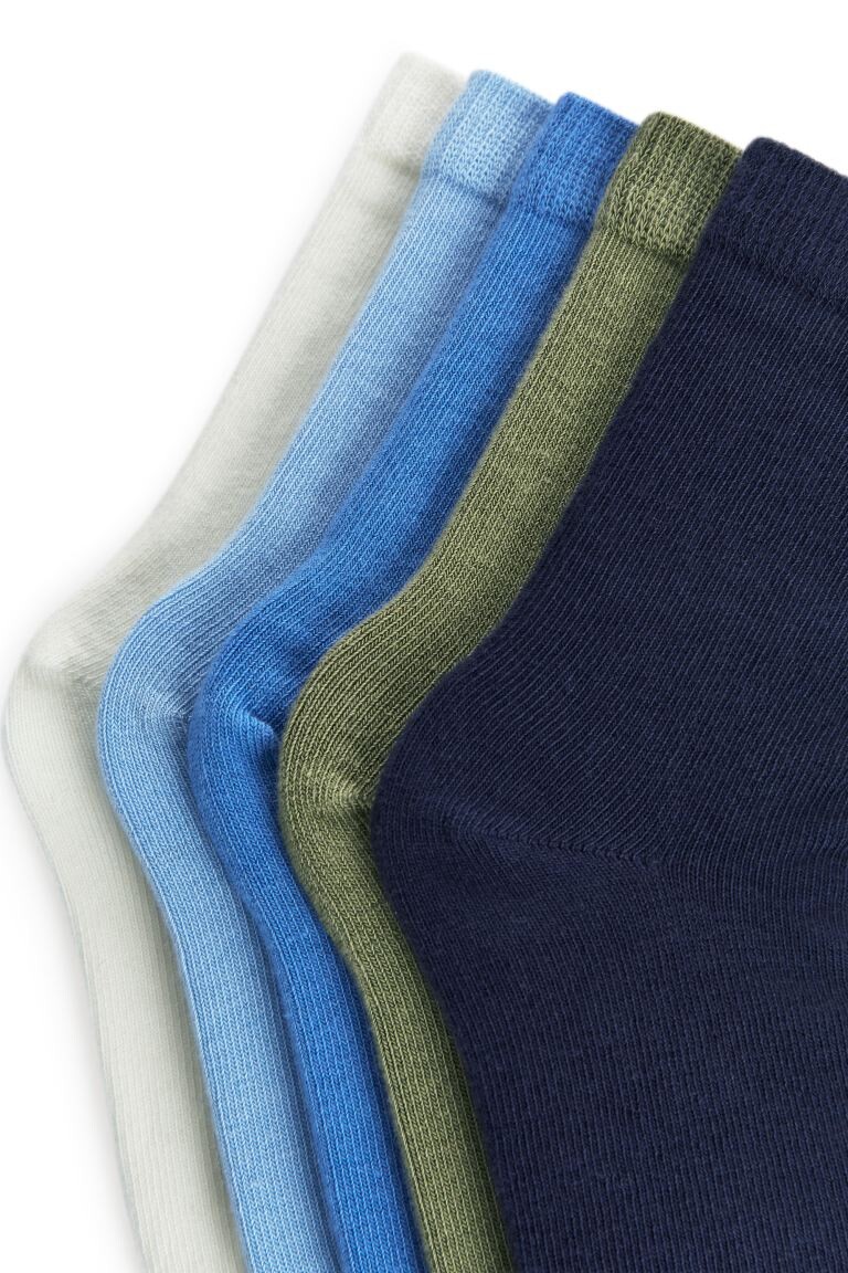 

Хлопковые носки, 5 шт H&M, синий