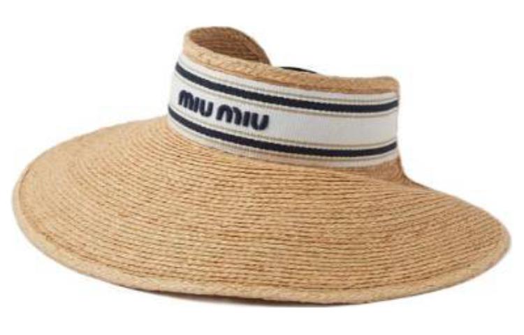 

MIU MIU Плетеный козырек, Beige