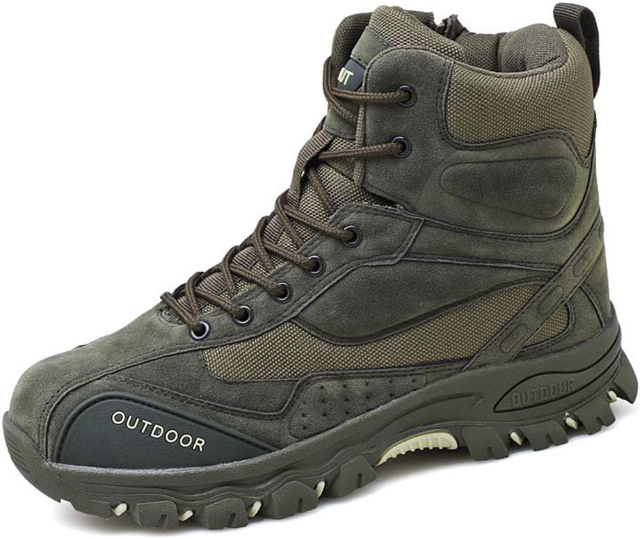 

Мужские армейские тактические ботинки, высокие боевые ботинки для активного отдыха, альпинизма и походов, военная обувь, черные - 40/UK 7/US 7.5 Jlfzc