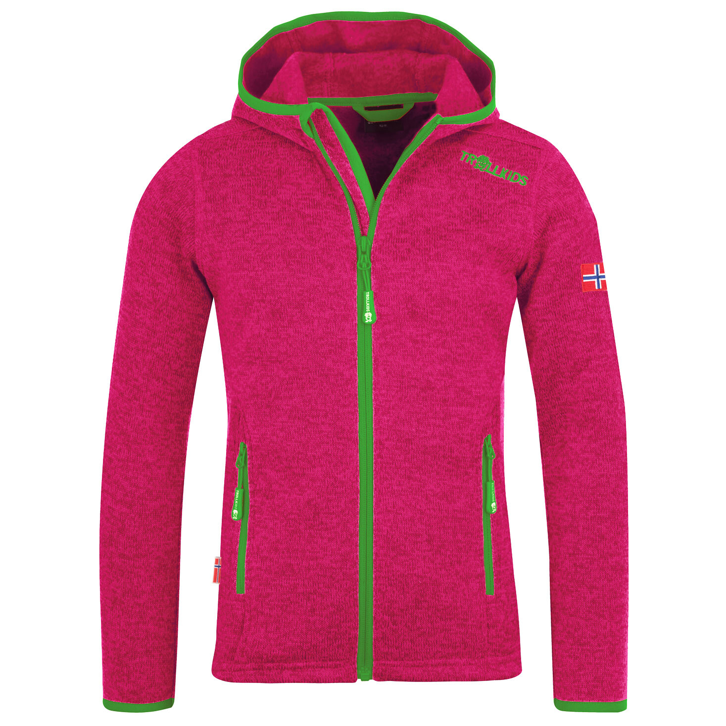 

Флисовая жилетка Trollkids Girl's Jondalen XT, цвет Pink/Green