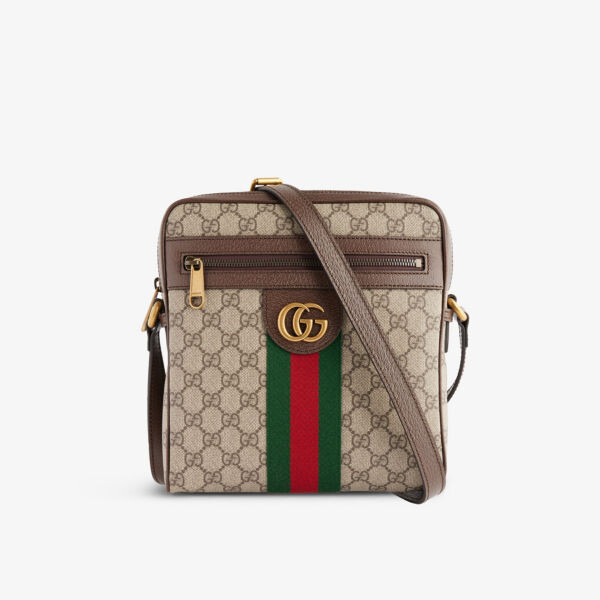 

Холщовая сумка через плечо Ophidia GG Gucci, цвет beb/nacero/vrv