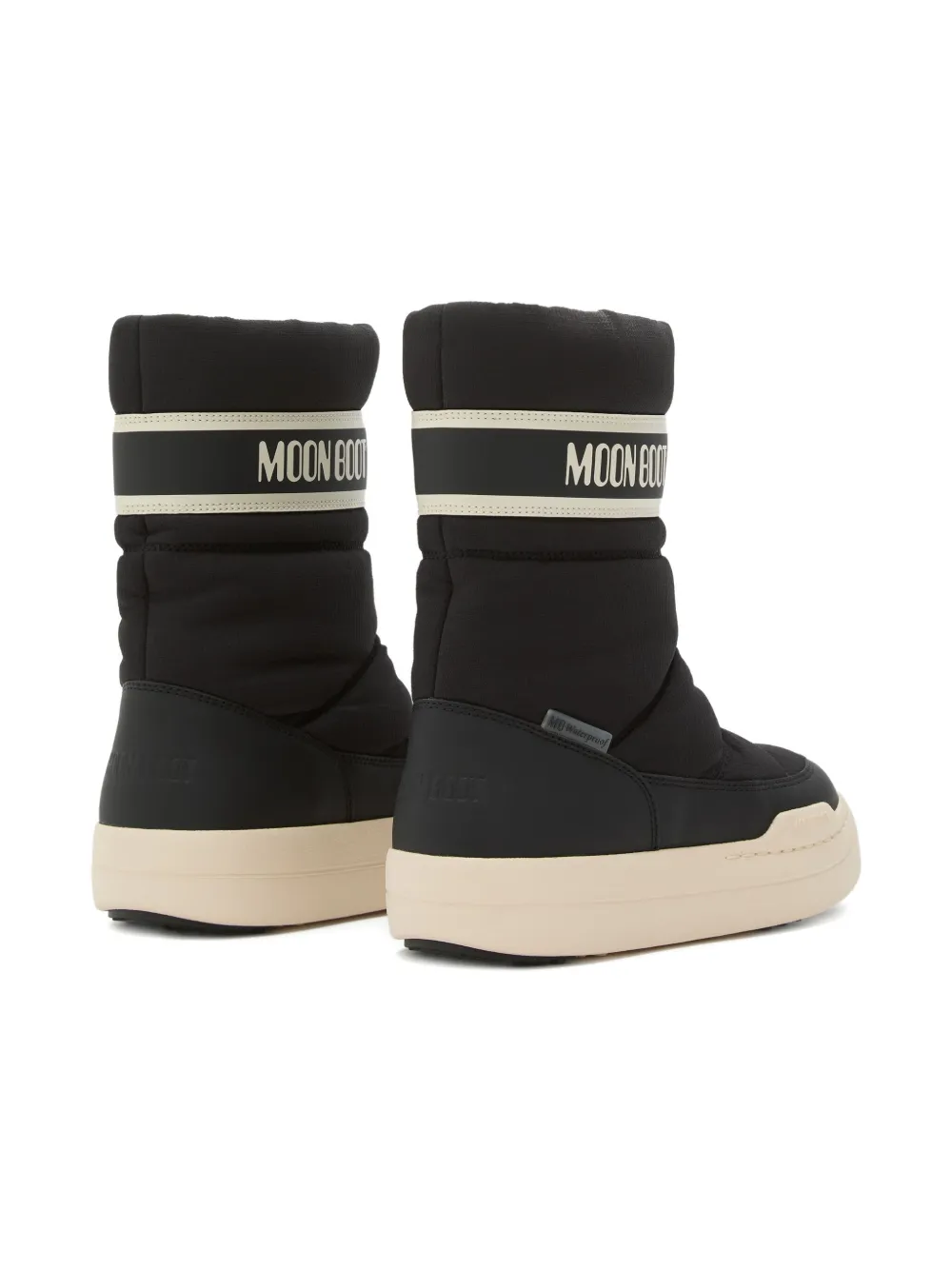 Стеганые ботинки Park Strap с застежкой-молнией спереди Moon Boot Kids, черный — фото 2