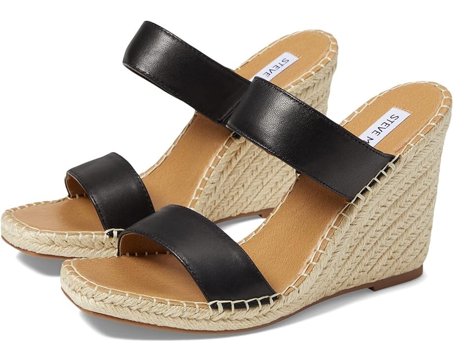 

Туфли Steve Madden Icey Wedge Sandal, черная кожа
