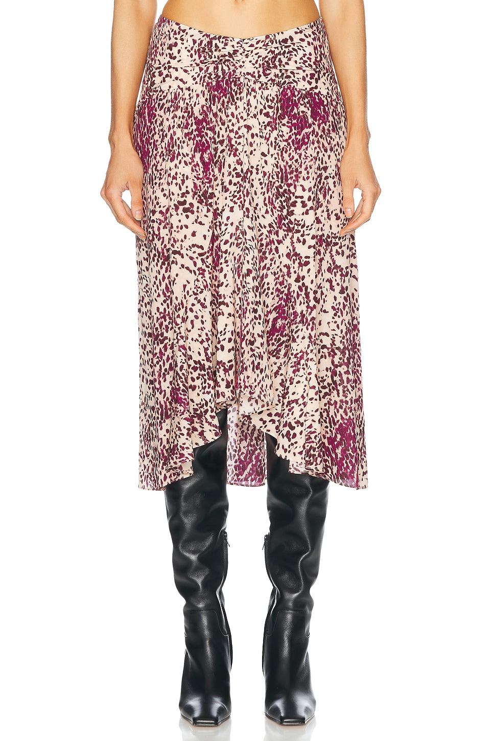 

Юбка Isabel Marant, цвет Purple & Ecru