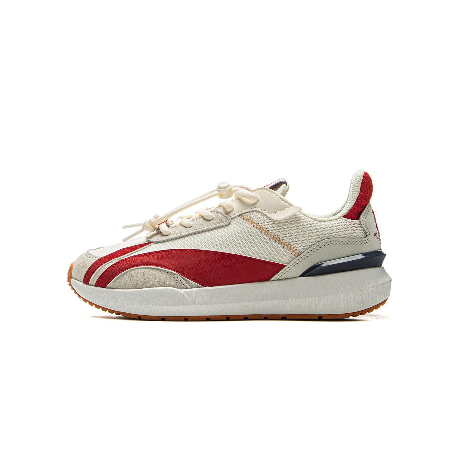 LINING YOUNG Спортивная обувь Kids Lifestyle с амортизацией и отскоком Champagne White/Honor Red/Light Lime