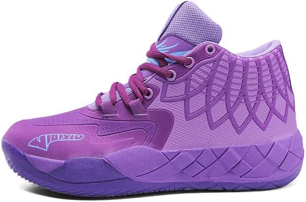 

Мужские баскетбольные кроссовки SWZEC, противоскользящие, повседневные, фиолетовый