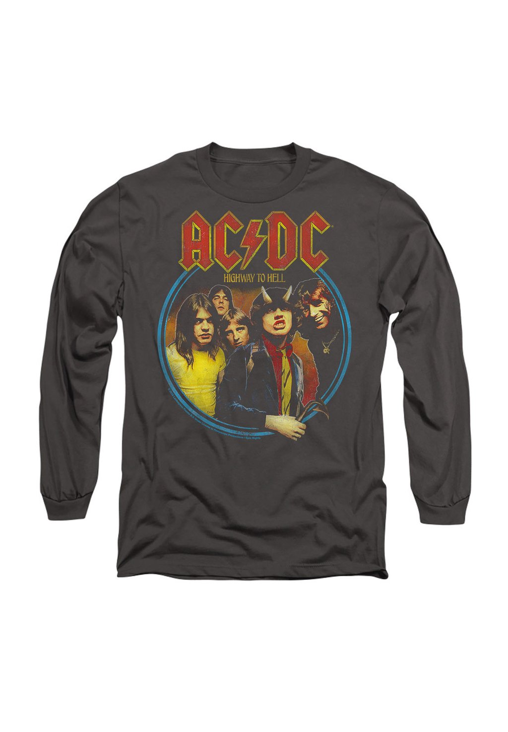 

Топ с длинными рукавами AC/DC HIGHWAY TO HELL Cotton Soul, антрацит