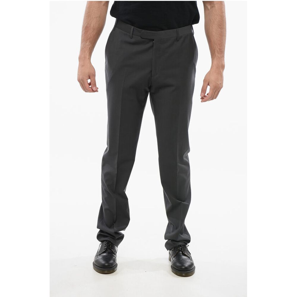 

Брюки REFINED из натуральной шерсти со скрытой застежкой Corneliani, Gray