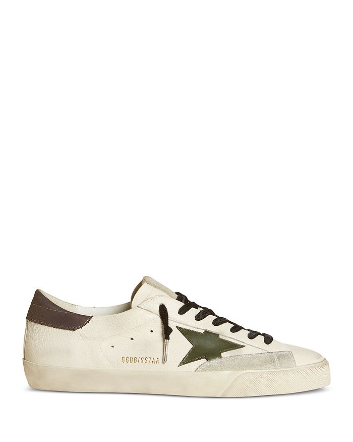 

Мужские кожаные кроссовки Super Star Golden Goose, слоновая кость/кремовый