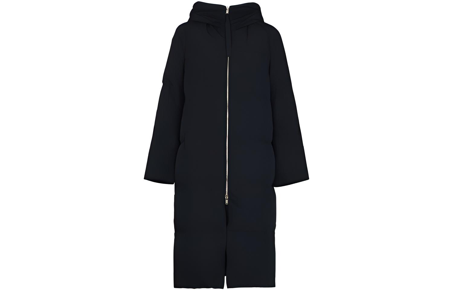 

Jil Sander Пуховая куртка женская, черные, с капюшоном, средней плотности, другие