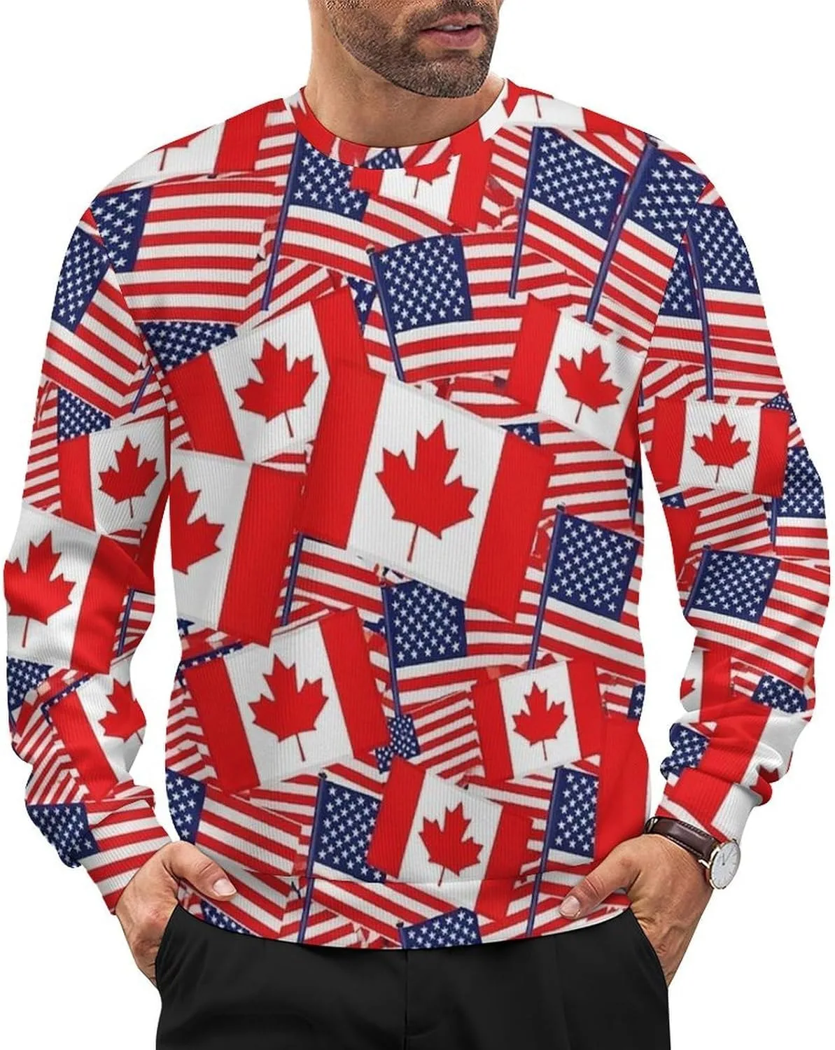 

Мужской вязаный свитер Casual Textured Pullover с длинными рукавами Meaudiwes