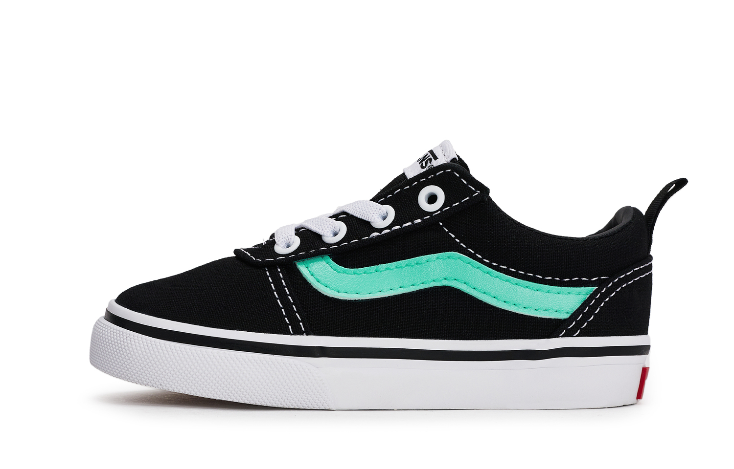 

Vans Слипоны Ward Anti Slip Wear Resistant для малышей черно-белые Tiffany для младенцев и малышей