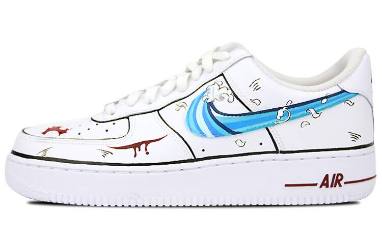 

Кроссовки Nike Air Force 1 Skateboard Shoes Unisex Low-Top Blue Green/Black