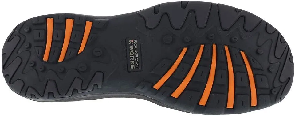 Мужские слипоны Rockport Works Extreme Light Comp Toe Slipon Oxford, коричневый — фото 4