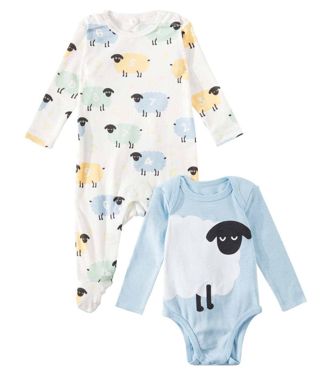 

Детский хлопковый комбинезон Stella Mccartney Kids, цвет ivory/colourful