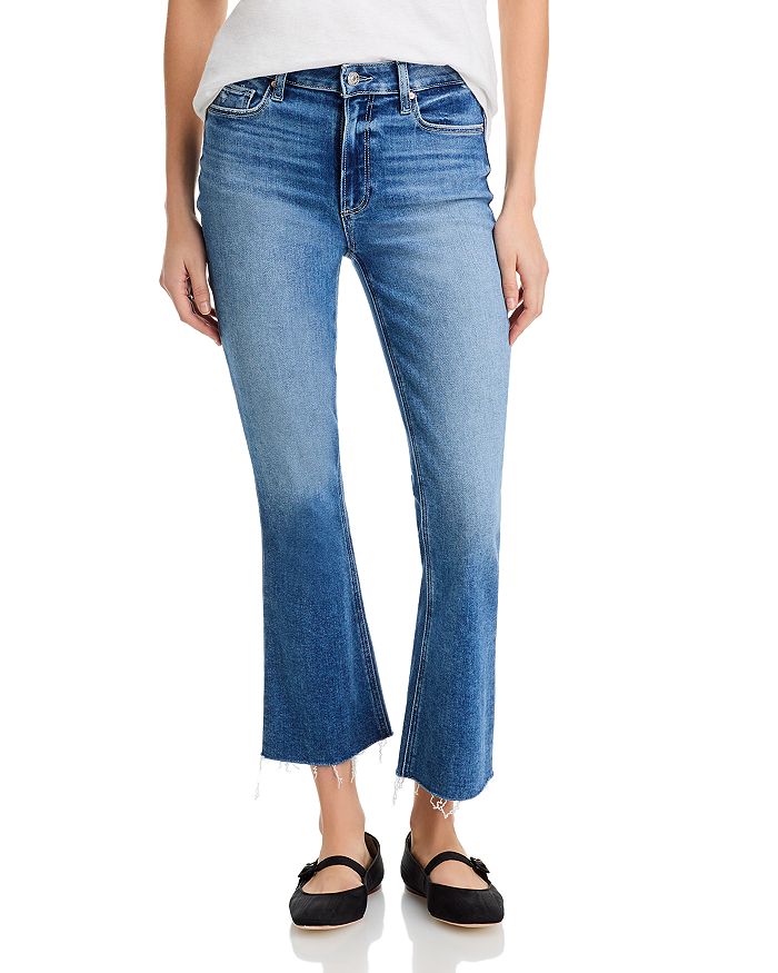 

Джинсы Collette Crop Flare в цвете Magnolias PAIGE, синий