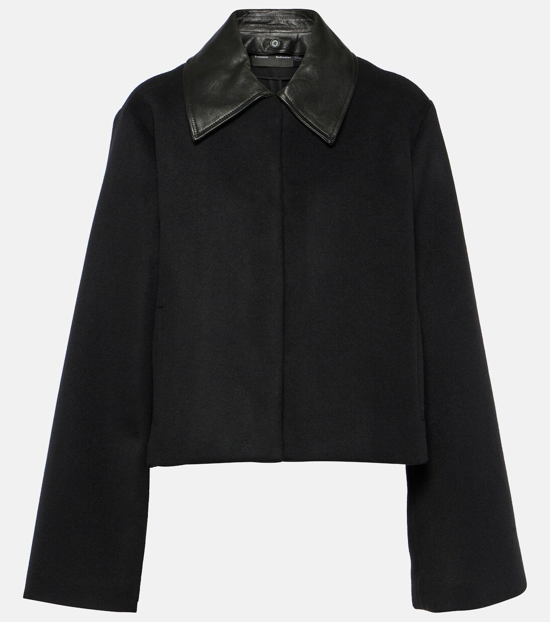 

Укороченная куртка из смесовой шерсти Proenza Schouler, черный