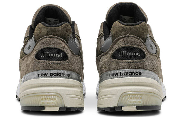 Кроссовки x jjjjound 992 сделано в сша New Balance, серый — фото 3