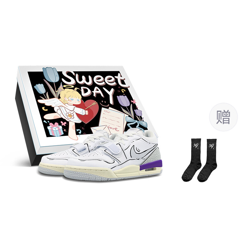 

Кроссовки Jordan Legacy 312 Vintage Basketball Shoes Women's Low-top White/purple, белый