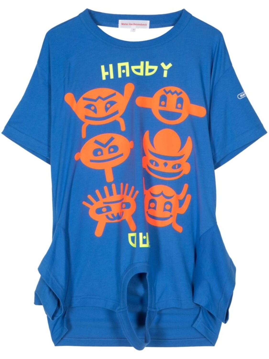 

Walter Van Beirendonck футболка Happy/Sad, синий