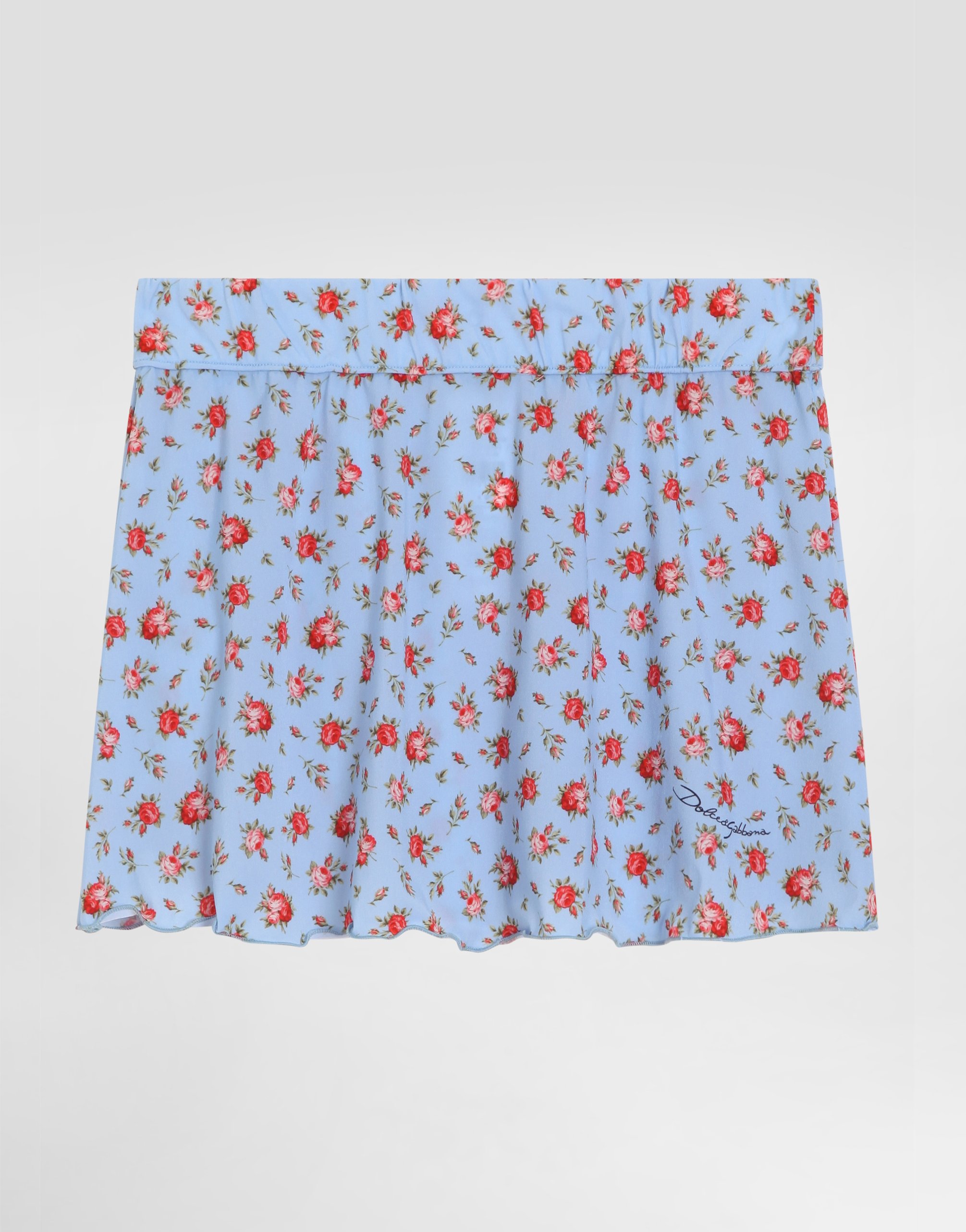 

Мини-юбка с принтом роз DOLCE & GABBANA, мультиколор