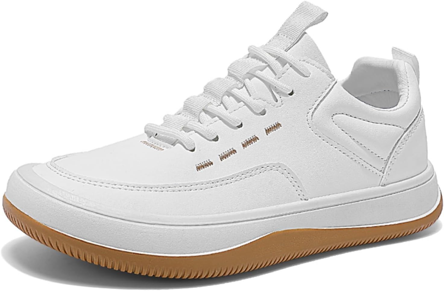 

Мужские кожаные повседневные туфли дерби с шнуровкой, мягкой сетчатой стелькой и рифленой противоскользящей резиновой подошвой, прогулочные туфли для мужчин (черный, белый, коричневый) Kelibasi