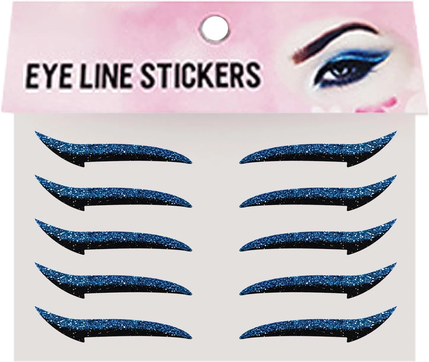 Подводка для глаз Eyeliner Sheet, 10 шт, синяя