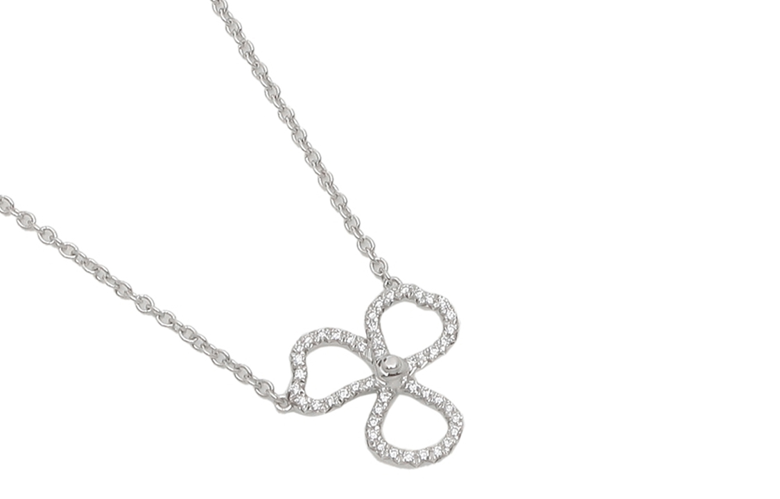 

TIFFANY & CO. Paper Flowers Floral Collection Platinum Necklaces Women's Silver