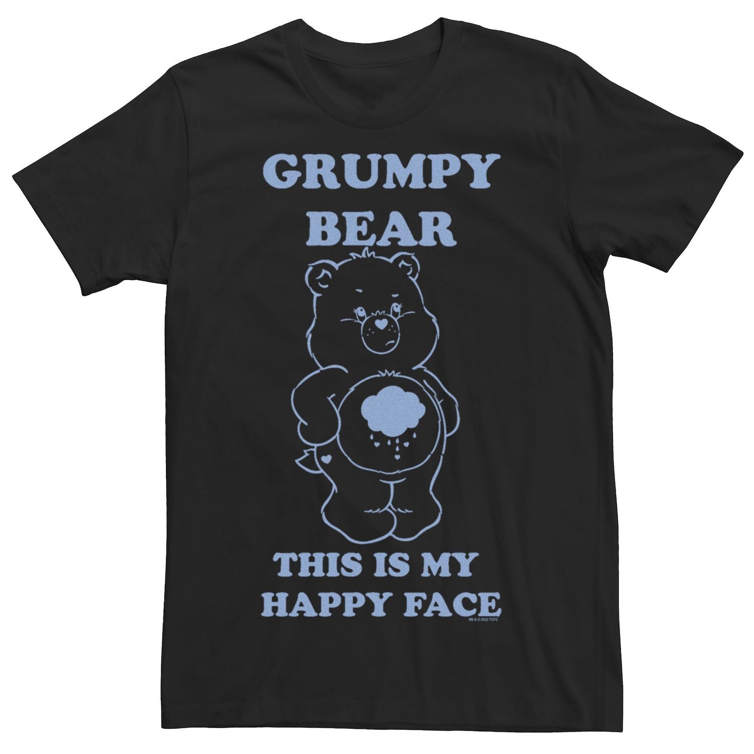 

Мужская футболка Care Bears Grumpy Bear This Is My Happy Face Licensed Character