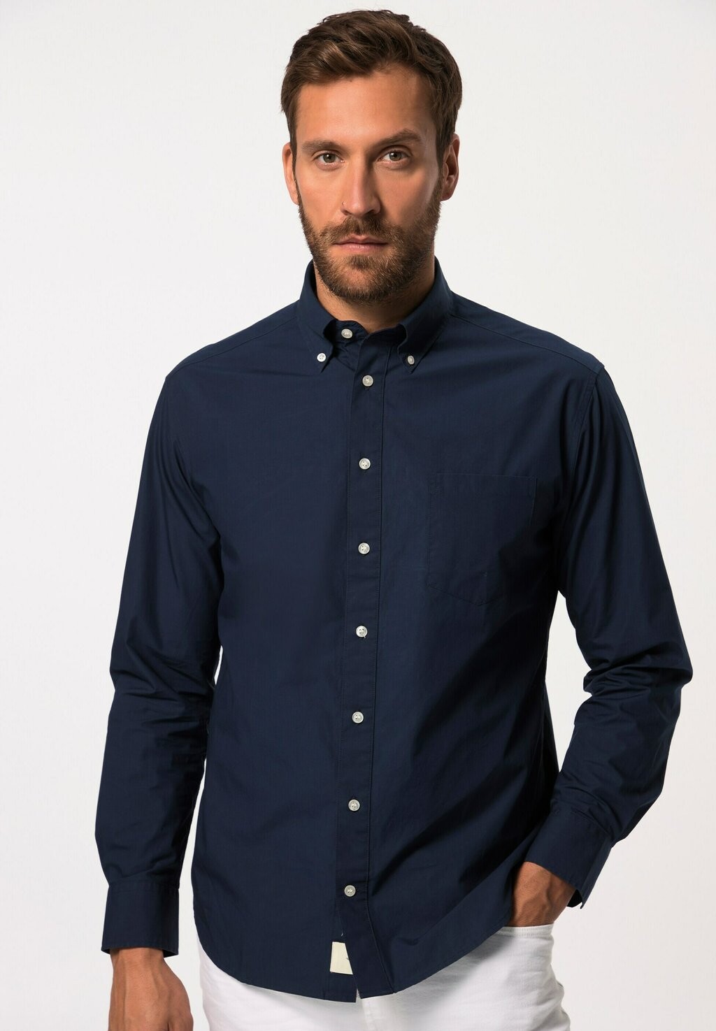 

Рубашка AWARE LONG-SLEEVED BUTTON-DOWN COLLAR JP1880, темно-синий