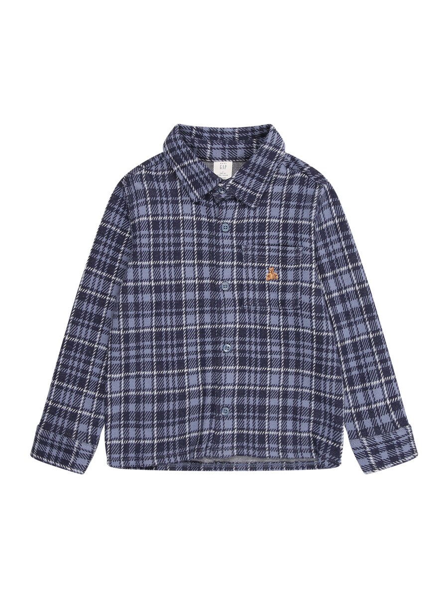 

Рубашка на пуговицах классического кроя GAP, темно-синий/пыльно-синий