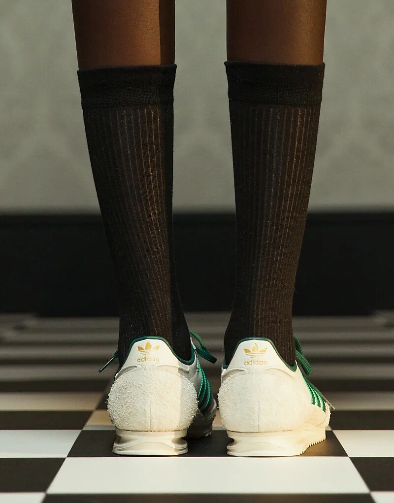 Кроссовки SL 72 OG белого и зеленого цвета adidas Originals — фото 4